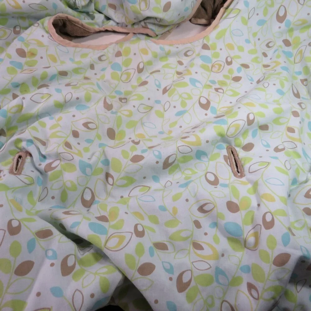 Baby Eddie Bauer Shopping Cart Cover green & brown leaf unisex design